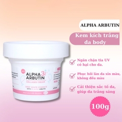 Kem Dưỡng Trắng Da Body Alpha Arbutin Collagen 3 Plus+ Cream Thái Lan Hũ 100g