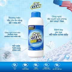 Bột Giặt Tẩy OxiClean Đánh Bay Vết Bẩn Cứng Đầu Tẩy Trắng Ố Vàng Đa Năng  Stain Remover 500g