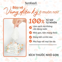 Khăn Ướt Vệ Sinh Vùng Kín Femfresh Intimate Skincare Daily Wipes Cao Cấp Hằng Ngày