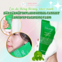 Sữa Rửa Mặt Tràm Trà Derladie Herbal Extract Care Deep Cleansing Foam Sạch Sâu Kiềm Dầu Dịu Da Hàn Quốc Tuýp 150ml