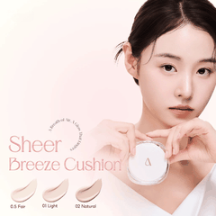Cushion Aperire Chống Nắng Che Phủ Tốt Da Căng Bóng Mịn Lì Mỏng Nhẹ Sheer Breeze Hàn Quốc 13g