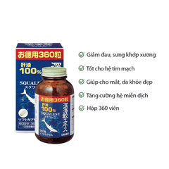 Viên Uống Squalene Sụn Vi Cá Mập Bổ Xương Khớp Orihiro Nhật Bản