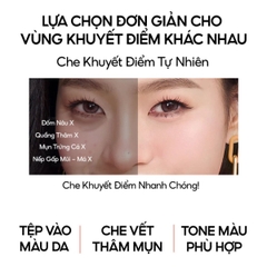 Bảng Kem Che Khuyết Điểm COLORKEY 3 Màu Mỏng Mịn Tự Nhiên Lâu Trôi Concealer Palette 3.9g