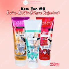 Kem Tan Mỡ Eveline 4D Slim Extreme Professional Hỗ Trợ Giảm Mỡ Săn Chắc Da Ba Lan Tuýp 250ml