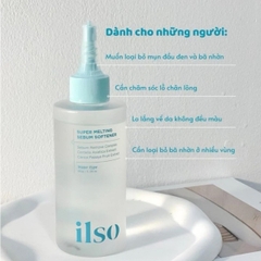 Tinh Chất Ủ Mụn Đầu Đen ILSO Melting Sebum Làm Mềm Sợi Bã Nhờn Hàn Quốc Hộp 150ml + 40 Miếng Bông Ủ