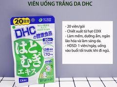 Viên Uống Trắng Da DHC Adlay Extract Nhật Bản Gói 30 Ngày