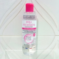 Nước Tẩy Trang Evoluderm Micellar Cleansing Water Cho Da Khô Nhạy Cảm Chai 500ml