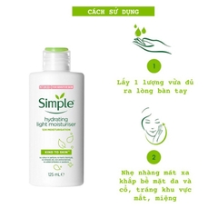 Kem Dưỡng Ẩm Da Dầu Nhạy Cảm Simple Hydrating Moisturiser 125ml