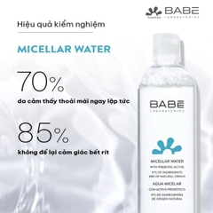 Nước Tẩy Trang BABE Essentials Prebiotic Micellar Water Làm Sạch Sâu Dịu Nhẹ Phù Hợp Mọi Loại Da 250ml