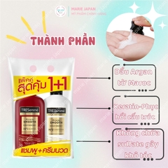 Set Gội Xả Tresemme Keratin Smooth Suôn Mượt Giảm Gãy Rụng Thái Lan Chai 370ml x2