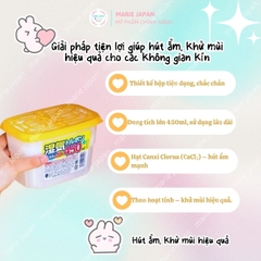 Hộp Hút Ẩm Kokubo Ngăn Ngừa Nấm Mốc Khử Mùi Hiệu Quả Sạch Sẽ Khô Thoáng Nhật Bản 450ml
