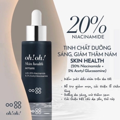 Serum Oh!Oh! Skin Health With Niacinamide 20% Sáng Da Mờ Thâm  Se Lỗ Chân Lông Kiểm Soát Dầu Nhờn Hàn Quốc 10ml