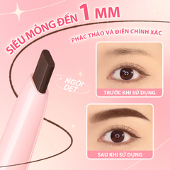 Bút Kẻ Mày Siêu Mảnh 1mm Pinkflash Siêu Dễ Kẻ,  Không Lem Chống Thấm Nước Skinny Eyebrow Pencil E25