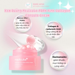 Kem Dưỡng Dạng Viên Nang Medicube Deep Pink Capsule Cream Dưỡng Sáng Mờ Thâm Phục Hồi Da Hộp 55g