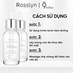Serum 9 Wishes Miracle White Ampule Dưỡng Ẩm Sáng Da Mịn Màng Hàn Quốc 25ml
