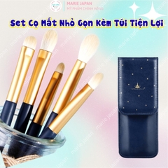 Set 5 Cọ Trang Điểm Mắt  AMORTALS Đa Năng Mềm Mịn Kèm Túi Đựng