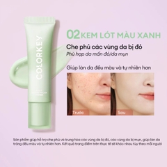 Kem Lót Colorkey Hiệu Chỉnh Màu Nâng Tone Da Mỏng Nhẹ Tự Nhiên Light Weight Polish Primer 30g