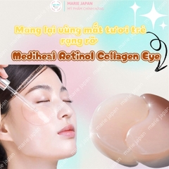 Mặt Nạ Mắt Mediheal Retinol Collagen Eye Ampoule Patch Dưỡng Sáng Mờ Nếp Nhăn Thâm Mắt Hàn Quốc Hộp 60 miếng