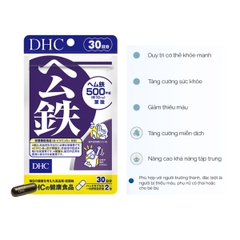 Viên Uống DHC Heme Iron Bổ Sung Sắt Tăng Sức Đề Kháng Nhật Bản Gói 30 Ngày