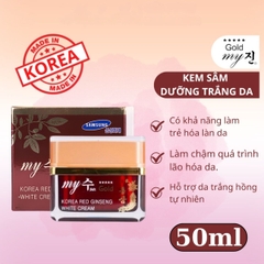 Kem Dưỡng My Gold Korea Red Ginseng - WHITE CREAM NGÀY Hũ 50ml