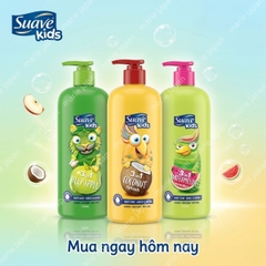 Sữa Tắm Gội Suave Kids 3in1 Dịu Nhẹ Ẩm Mịn Thơm Mát Tự Nhiên Body Wash & Shampoo Thái Lan 700ml