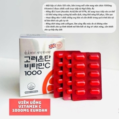 Viên Uống Eundan Vitamin C 1000mg Sáng Da Tăng Sức Đề Kháng Hàn Quốc 120 Viên