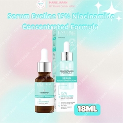 Serum Eveline 15% Niacinamide Concentrated Formula Dưỡng Sáng Mịn Da Mờ Thâm Mụn Chai 18ml