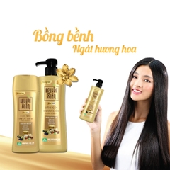 Dầu Gội Dược Liệu Nguyên Xuân Giúp Dưỡng Tóc Bồng Bềnh Phục Hồi Hư Tổn 450ml