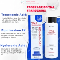 Toner TNA Tranesamix  Dưỡng Ẩm Sáng Da Mờ Thâm Nám Whitening Moisture Milk Lotion Nhật Bản Chai 150ml