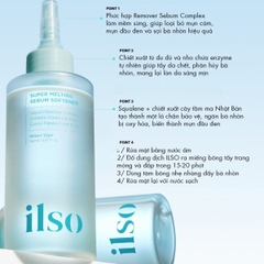 Tinh Chất Ủ Mụn Đầu Đen ILSO Melting Sebum Làm Mềm Sợi Bã Nhờn Hàn Quốc Hộp 150ml + 40 Miếng Bông Ủ