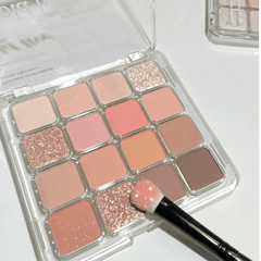Bảng Phấn Mắt Đa Năng 16 Ô Hold Live Nhũ Sáng Siêu Mịn Lì Sunset Magic Eyeshadow Tray HL716 19,2g