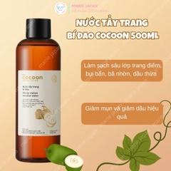 Combo Cocoon 2 Món 1 Nước Tẩy Trang Bí Đao 500ml + 1  Toner Sen  Hậu Giang 310ml