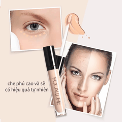 Kem Che Khuyết Điểm Focallure Che Phủ Mịn Lì  Tự Nhiên Không Mốc Full Coverage Concealer FA52 5g