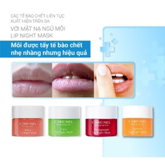 Mặt Nạ Ngủ Môi Care:nel Night Mask Dưỡng Ẩm Môi Hồng Hào Căng Mọng Hàn Quốc 5g