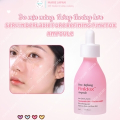 Serum Derladie Giảm Mụn Mờ Thâm Sáng Da Se Lỗ Chân Lông Pore Refining Pinktox Ampoule Hàn Quốc Chai 30ml