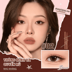 Gel Kẻ Mắt Pinkflash Nét Siêu Mảnh Không Lem Chống Thấm Nước ProTouch Eyeliner Pencil E13