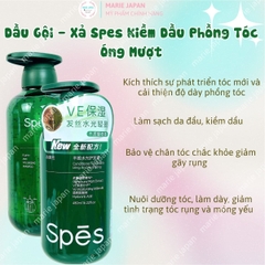Dầu Gội  Xả Kích Thích Mọc Tóc Spes XANH LÁ VE Phục Hồi Kiềm Dầu Giảm Gãy Rụng Suôn Mượt Phồng Tóc