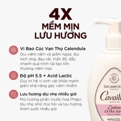 Dung Dịch Vệ Sinh Cavailles Sạch Viêm Ngứa Dưỡng Ẩm Mềm Mịn  Lintime Soin Lavant Intime Pháp 250ml