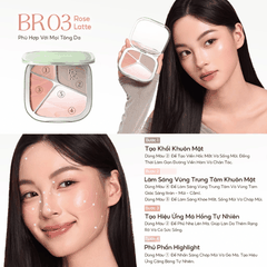 Bảng Tạo Khối Và Bắt Sáng Focallure Đa Năng Lâu Trôi Color Highlighter Contour Palette F86