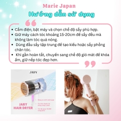 Máy Sấy Tóc Ion Âm Jary Sấy Nhanh Mượt Tóc Chăm Sóc Toàn Diện Hair Dryer Hồng 