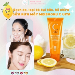 Sữa Rửa Mặt Meishoku C Vita Clear Facial Wash Dưỡng Trắng Sáng Da Ngừa Thâm Mụn Nhật Bản
