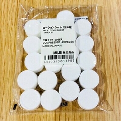 Mặt Nạ Nén Muji 100% Cotton Đắp Lotion Mask 20 Viên