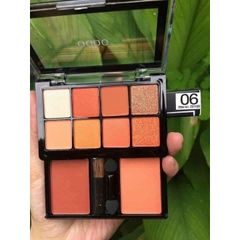 Set Phấn Mắt & Má Hồng ODBO 8 Ô Tông Cam Siêu Đẹp Eyeshadow And Blush Od1022 Thái Lan 20g