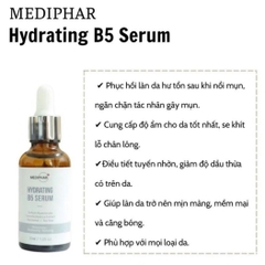 Serum Mediphar+ Hydrating B5 Cấp Ẩm Phục Hồi Dưỡng Sáng Da Hàn Quốc 30ml