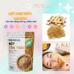 Bột Cam Thảo Obaxua Trắng Da Giảm Mụn Mờ Thâm Gói 75g
