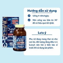 Dầu Cá Omega 3 Orihiro Nhật Bản 180 Viên