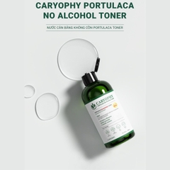 Toner Caryophy 3in1 Portulaca Cấp Ẩm Giảm Mụn Không Cồn Dịu Nhẹ Hàn Quốc 300ml