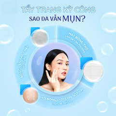 Bông Tẩy Trang Silcot Làm Sạch Nhẹ Nhàng Không Sơ Bông Unicharm Nhật Bản Hộp 82 Miếng