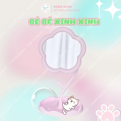 Gương Tròn Decor Hình Hoa Đáng Yêu Trang Điểm Để Bàn Xinh Xắn Có Khay Đựng Nhỏ Gọn