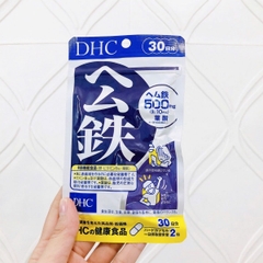 Viên Uống DHC Heme Iron Bổ Sung Sắt Tăng Sức Đề Kháng Nhật Bản Gói 30 Ngày